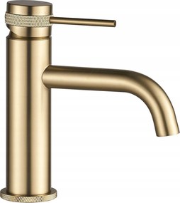 Wastafelkraan Rea Lungo Grip Gold Brush Low