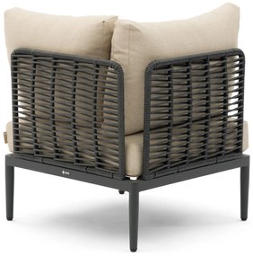 Hoek loungeset 6 personen Aluminium/wicker Grijs  Coco Ibiza