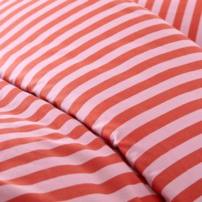Bedset 50% gerecycled katoen, Sacha roze