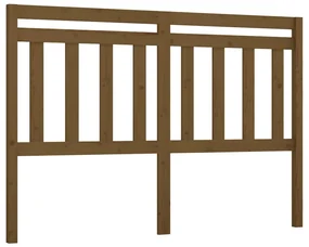 vidaXL Hoofdbord 166x4x100 cm massief grenenhout honingbruin
