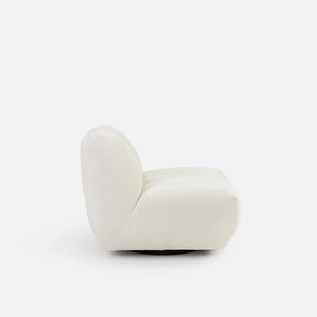 Draaibare fauteuil, dik fluweel, Nuria