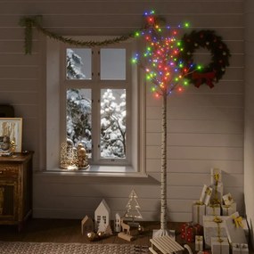vidaXL Kerstboom wilg met 200 LED's binnen en buiten 2,2 m meerkleurig