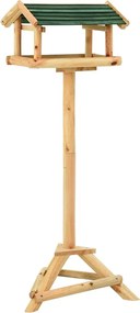 vidaXL Vogelvoeder met standaard 37x28x100 cm massief vurenhout