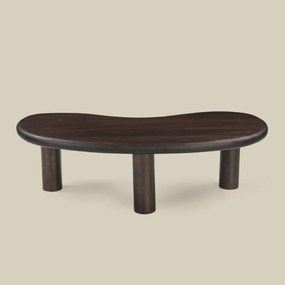 Salontafel Hout Organische Vorm - 120 X 60cm.