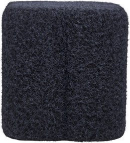 Durban Poef Bouclé - Blauw