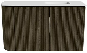 Mondiaz Joya 70cm toiletmeubel ronding links shadow met wastafel faye rechts 1 kraangat talc