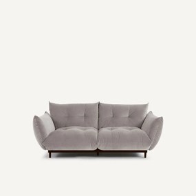 3-zits compacte bank in stoned fluweel, VITORIA