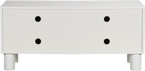 Tv-meubel Met Strepen Mat Wit 120 Cm - 120x40x55cm.
