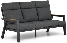 Stoel en Bank Loungeset 5 personen Aluminium/teak Grijs  Lifestyle Garden Furniture Marseille