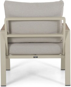 Stoel en Bank Loungeset 4 personen Aluminium Zand/Beige  Domani Furniture Leaf