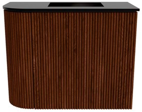 Mondiaz Joya 50cm toiletmeubel ronding links ruby met wastafel faye rechts 1 kraangat urban