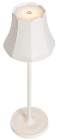 Set van 2 retro tafellampen off-white oplaadbaar IP44 - Granny