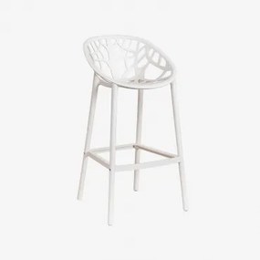Set Van 4 Hoge Tuinkrukken Van Polypropyleen Ores Glaciale Wit & ↑75 Cm - Sklum