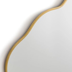 Spiegel, wolk model, in messing, Uyova