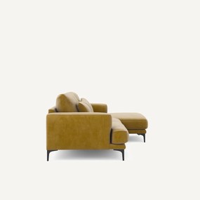 Rechtse hoekbank fluweel, Marsile