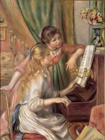 Pierre Auguste Renoir - Kunstdruk Young Girls at the Piano, 1892, (30 x 40 cm)