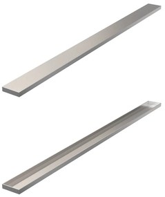Brauer los multifunctioneel tegelinlegrooster 90cm RVS geborsteld