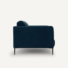 Fauteuil in fluweel, Oscar design E. Gallina