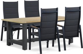 Tuinset 4 personen 200 cm Aluminium Grijs Lifestyle Garden Furniture Essence/San