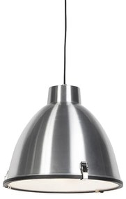 Industriële hanglamp aluminium 38 cm dimbaar - Anteros Industriele / Industrie / Industrial, Modern E27 rond Binnenverlichting Lamp