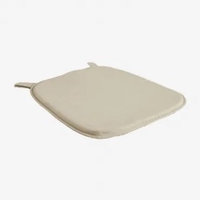 Kussen 40x41 Cm Voor Stoel In Zole-stof Stof Crème Beige - Sklum