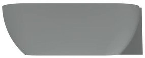 Arcqua Havana Halfvrijstaand Bad - 170x80cm - rechts - mat grijs BAD455910