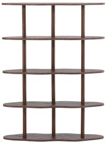 Hoge Golvende Openkast Bruin - 105x30x140cm.