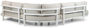 Hoek loungeset 5 personen Aluminium Wit  Lifestyle Garden Furniture Harmonic