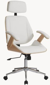 Kunstleren bureaustoel Visby, in hoogte verstelbaar