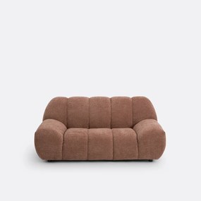2-zitsbank van chenille fluweel met reliëf, Nuria