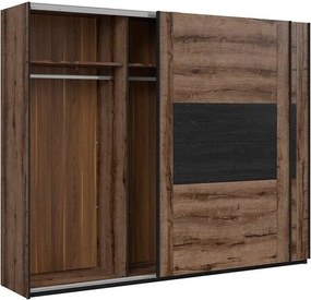 Kledingkast Livmoru 103, Klooster eik, 219x270x61cm, 196 kg, Kledingkast deuren: Schuivend, Aantal planken: 2, Aantal planken: 2