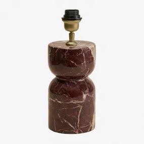 Diniz Tafellampvoet Rood Marmer Cherry Gold & ↑25 Cm - Sklum