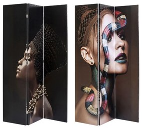 Kare Design Royal Headdress Vs Snake Girl Kamerscherm Dubbelzijdig Schilderij
