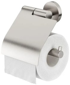 Tiger Boston Toiletrolhouder - met klep - geborsteld RVS CO309130946