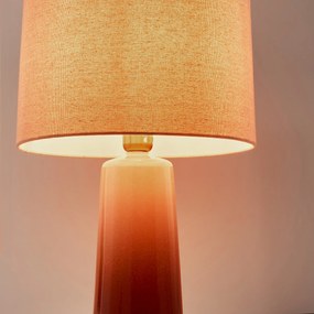 Tafellamp in keramiek en linnen H.47 cm, Grezza