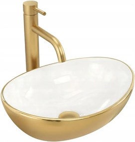 Opzetwastafel Basaro Sofia Gold/White