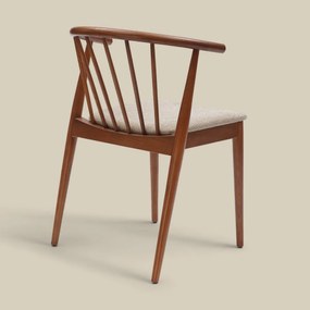 Walnoot Spijlenstoel Scandinavisch Design