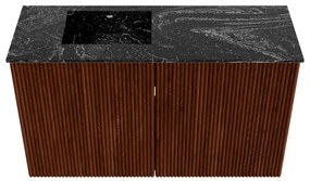 Mondiaz Joya DLux 70cm toiletmeubel ruby met wastafel faye links zonder kraangat lava