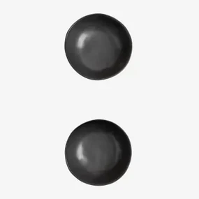 Pak De 2 Schalen Belvere Zwart & Ø17 Cm - Sklum