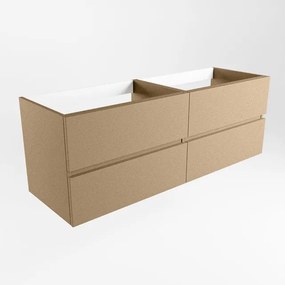 Mondiaz VICA wastafelonderkast - 140x45x50cm - 4 lades - uitsparing rechts - softclose - Oro M73150Oro