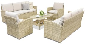 Monaco Coffee 8 Garden Point tuinmeubelen beige