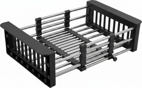 Telescopisch afdruiprek voor gootsteen REA P14487 Black