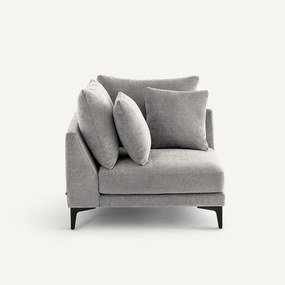 Hoekbank in polyestermix, MODERNISTE, ontwerp Emmanuel Gallina