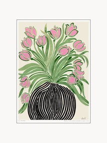 Ingelijste wanddecoratie Art Tulips 1