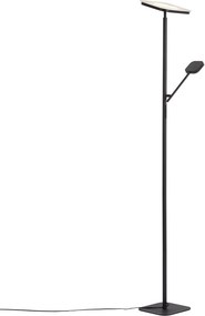 Moderne vloerlamp zwart incl. LED dimbaar - Divana