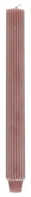 Dinerkaars geribbeld, mauve, 25 cm