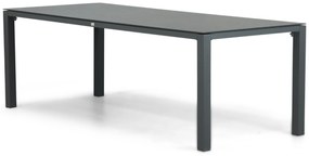 Tuinset 6 personen 220 cm Aluminium/textileen Grijs Hartman Sitges/Mateo