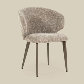 Eleonora Mateo Bruin Potige Eetstoel Taupe