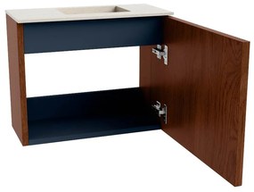 Mondiaz Joya DLux 50cm toiletmeubel ruby met wastafel faye rechts zonder kraangat meli