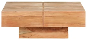 vidaXL Salontafel 80x80x28 cm massief acaciahout